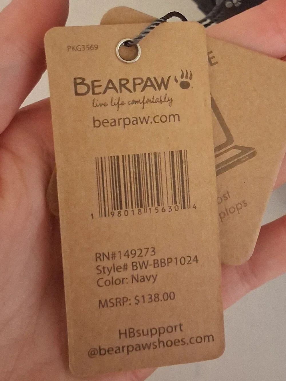 BearPaw Navy Backpack NWT